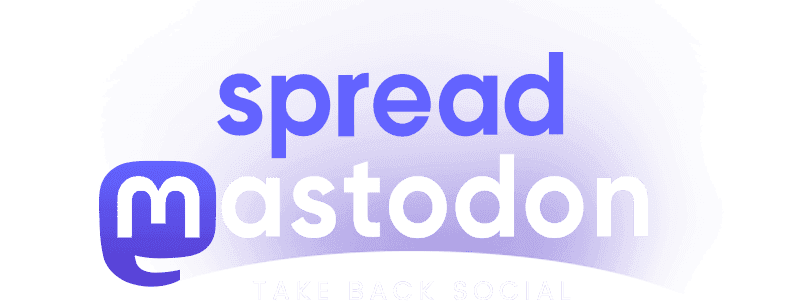 Spread Mastodon Logo | Take Back Social