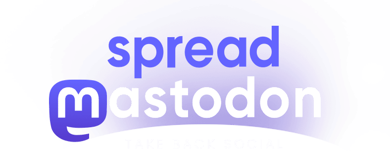 Spread Mastodon Logo | Take Back Social